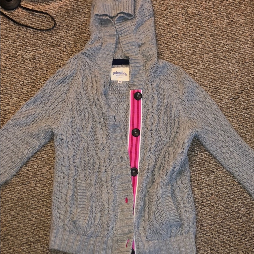 Gray cardigan